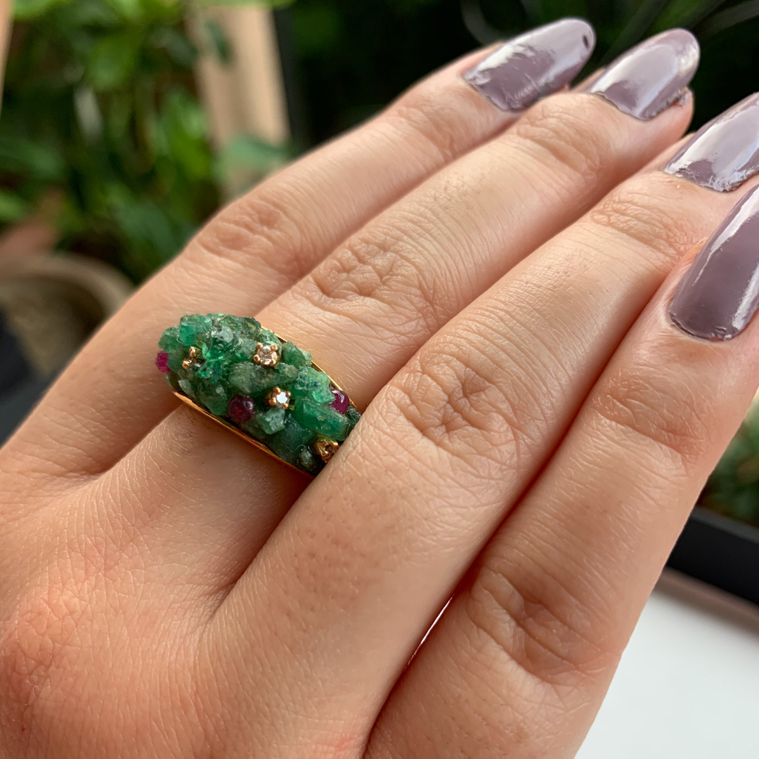 Bubble Emerald Ring1