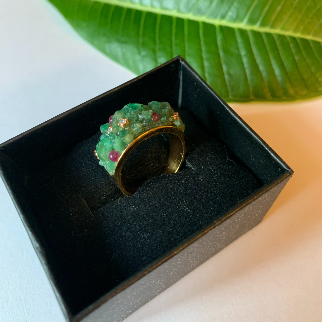 Bubble Emerald Ring2