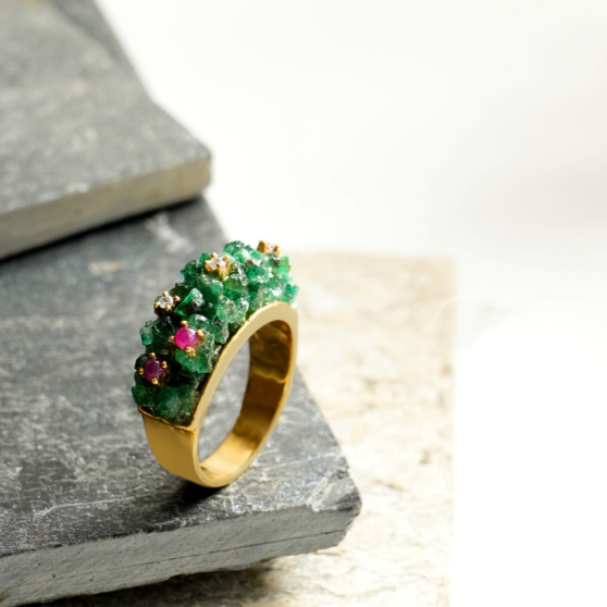 Bubble Emerald Ring3