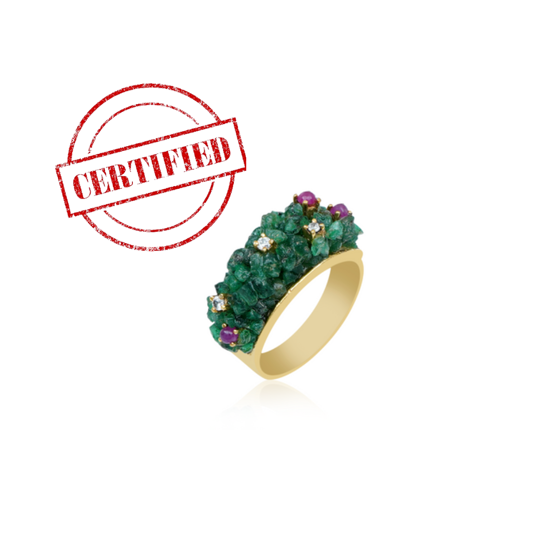 Bubble Emerald Ring4