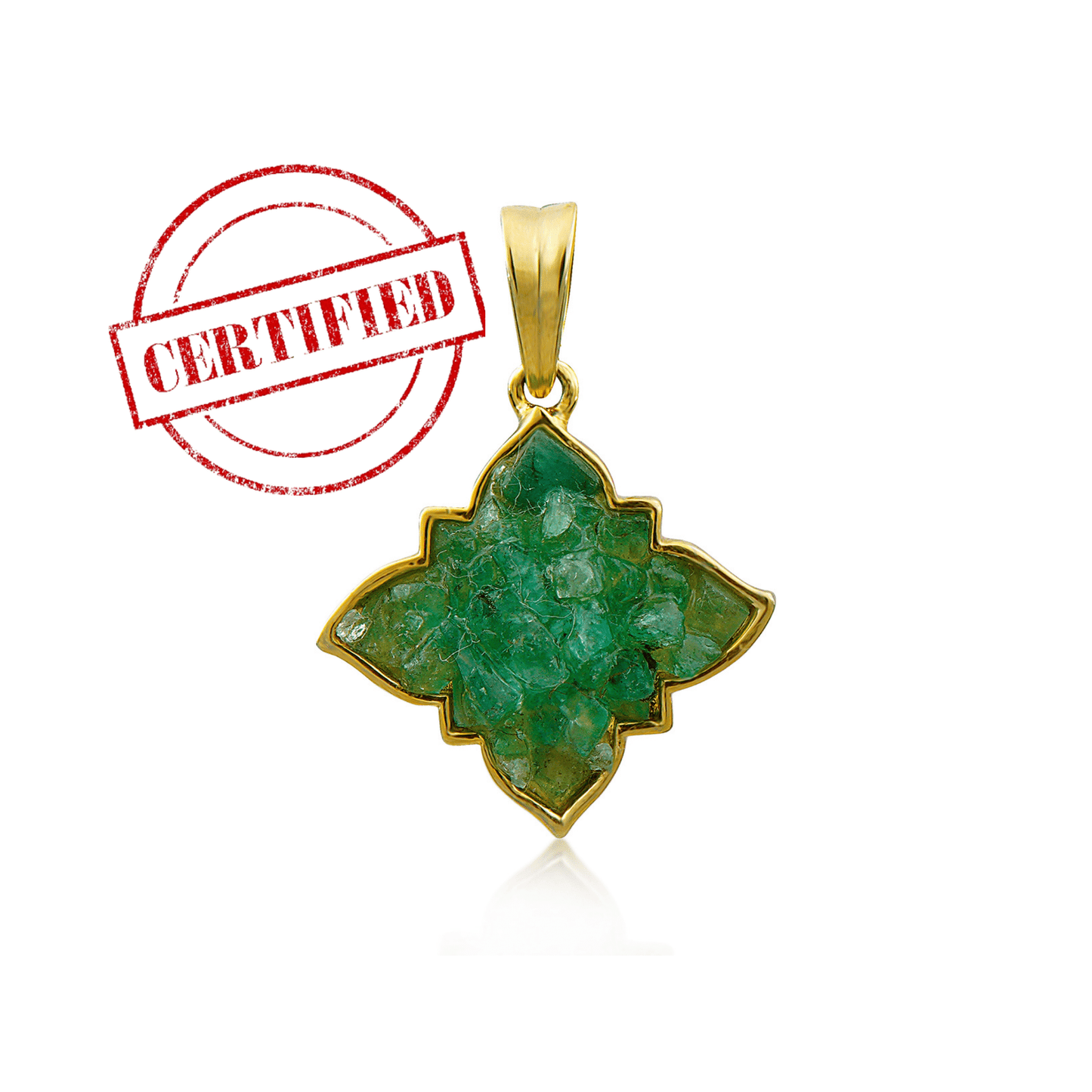 Natural Emerald Gemstone Pendant2