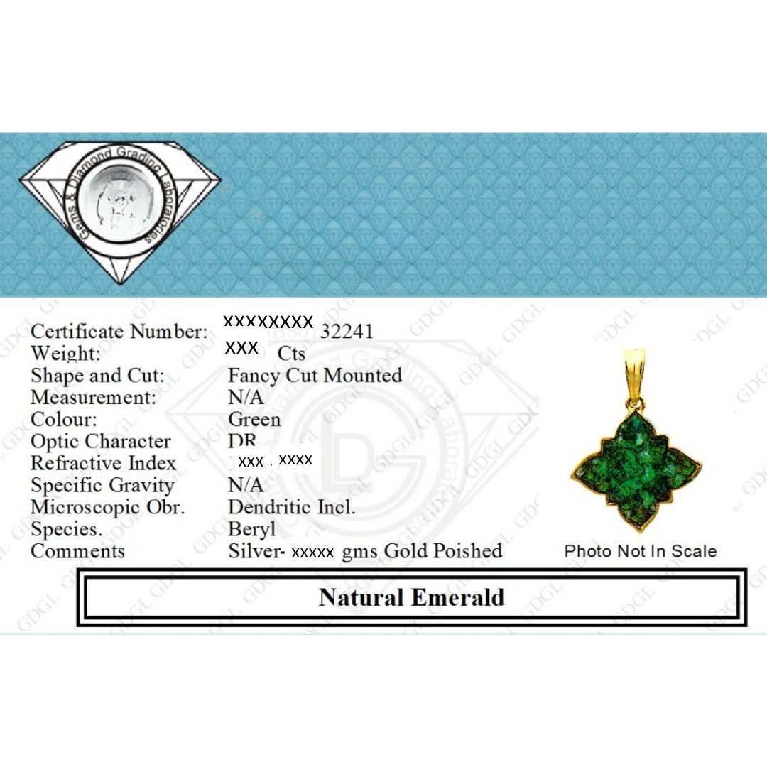 Natural Emerald Gemstone Pendant4