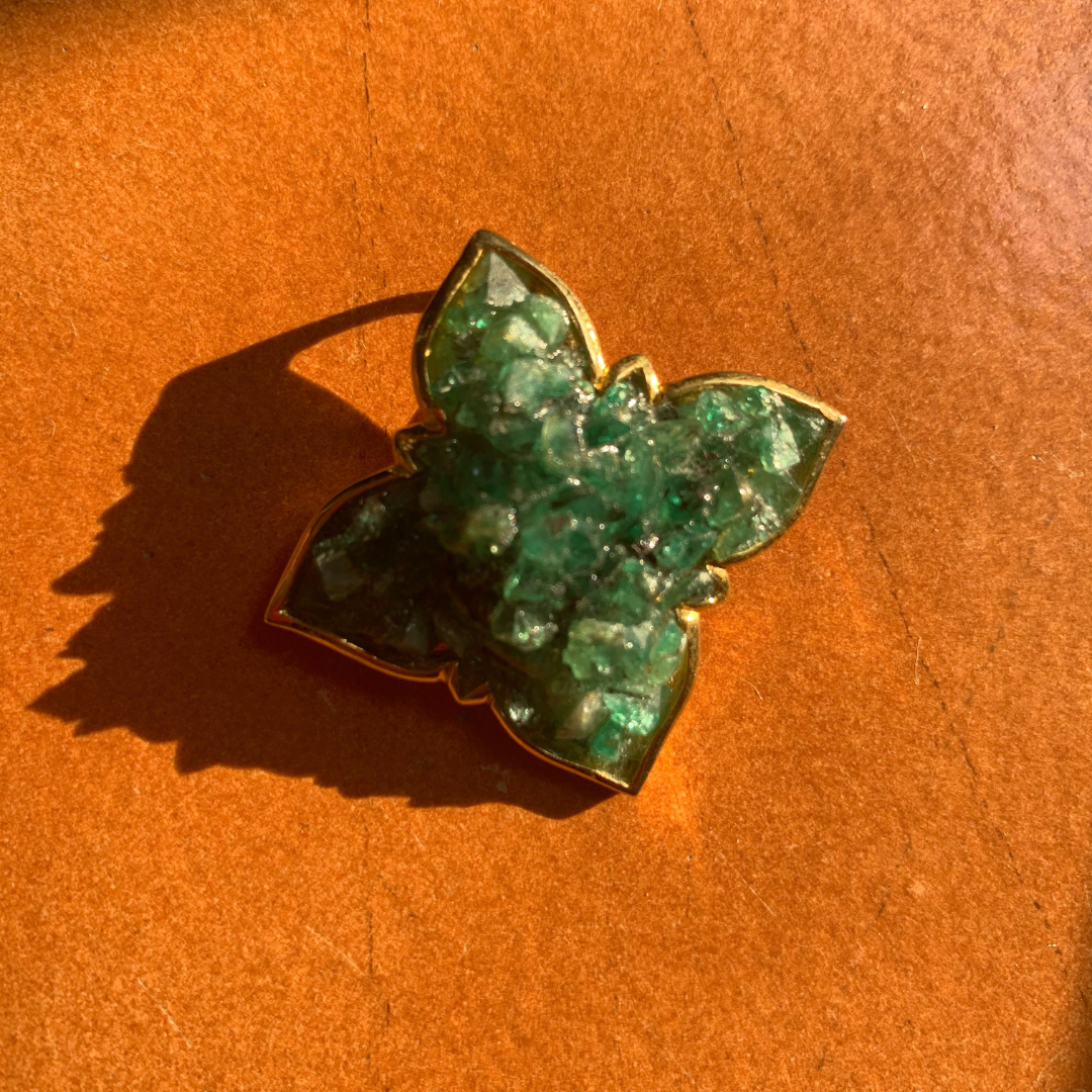 Natural Emerald Gemstone Pendant bold