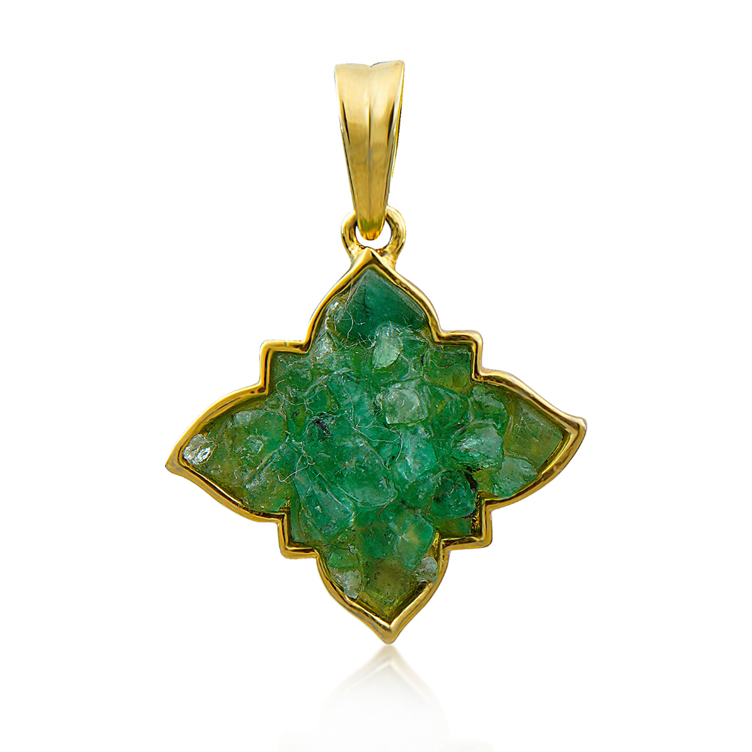 Natural Emerald Gemstone Pendant