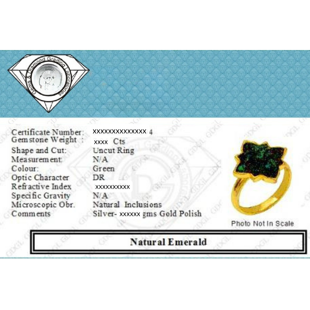 Natural Emerald Designer Ring