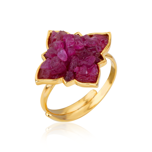 Designer Natural Ruby Ring