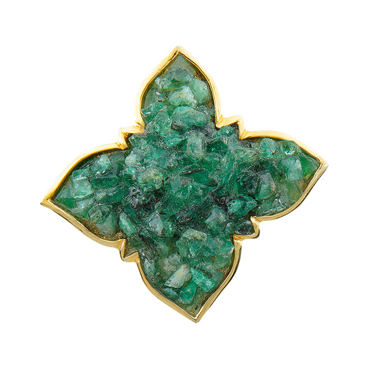 Natural Emerald Gemstone Pendant- Bold