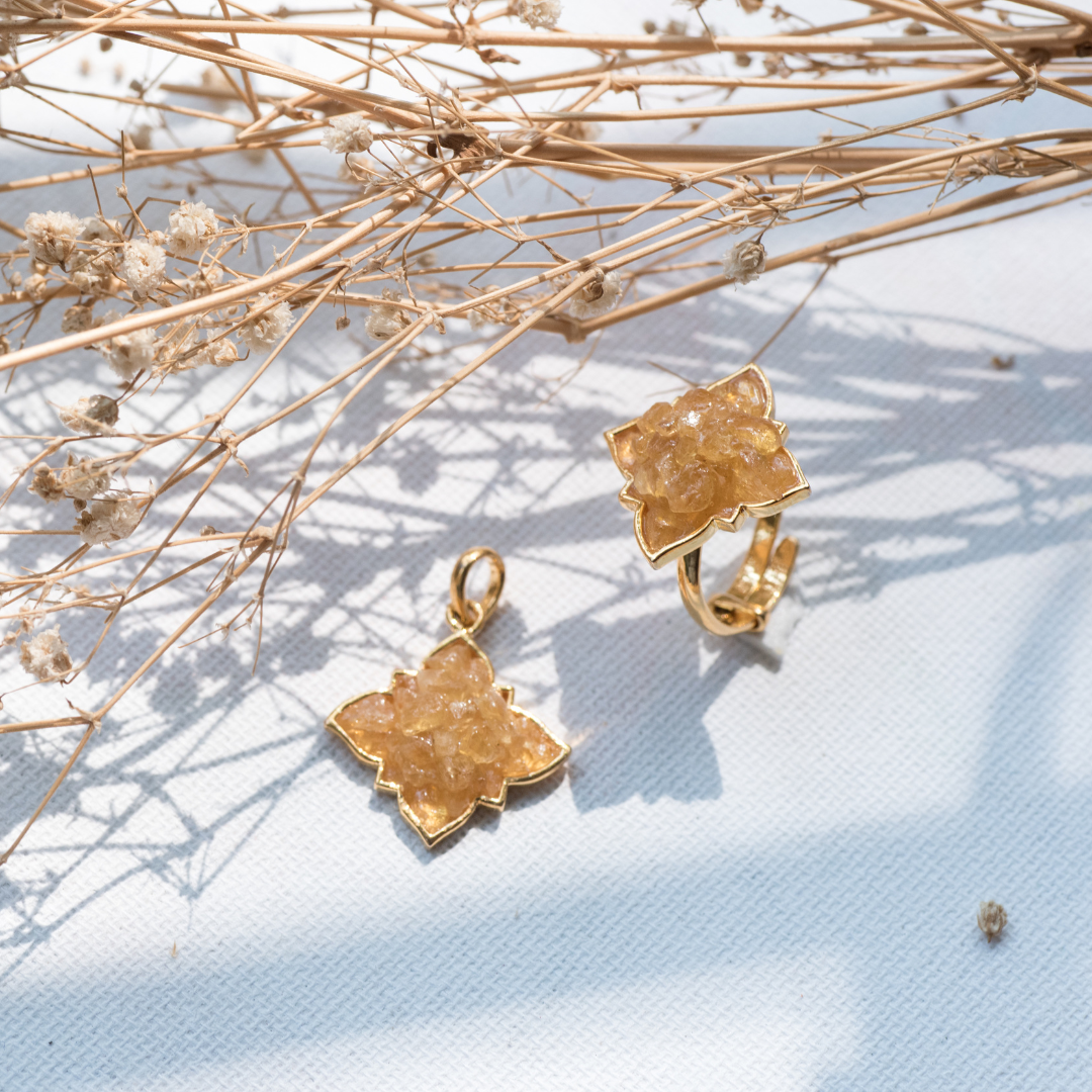 Natural Yellow Sapphire Gemstone Pendant