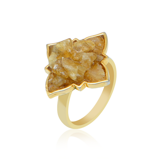 Designer Yellow Sapphire Ring