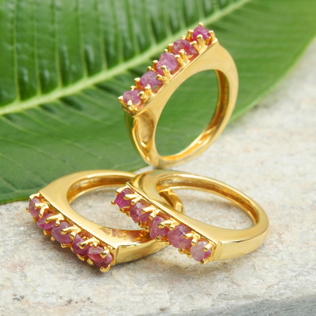 Natural Ruby Ring - stackable