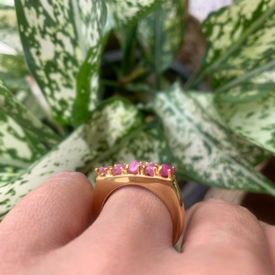 Natural Ruby Ring - stackable