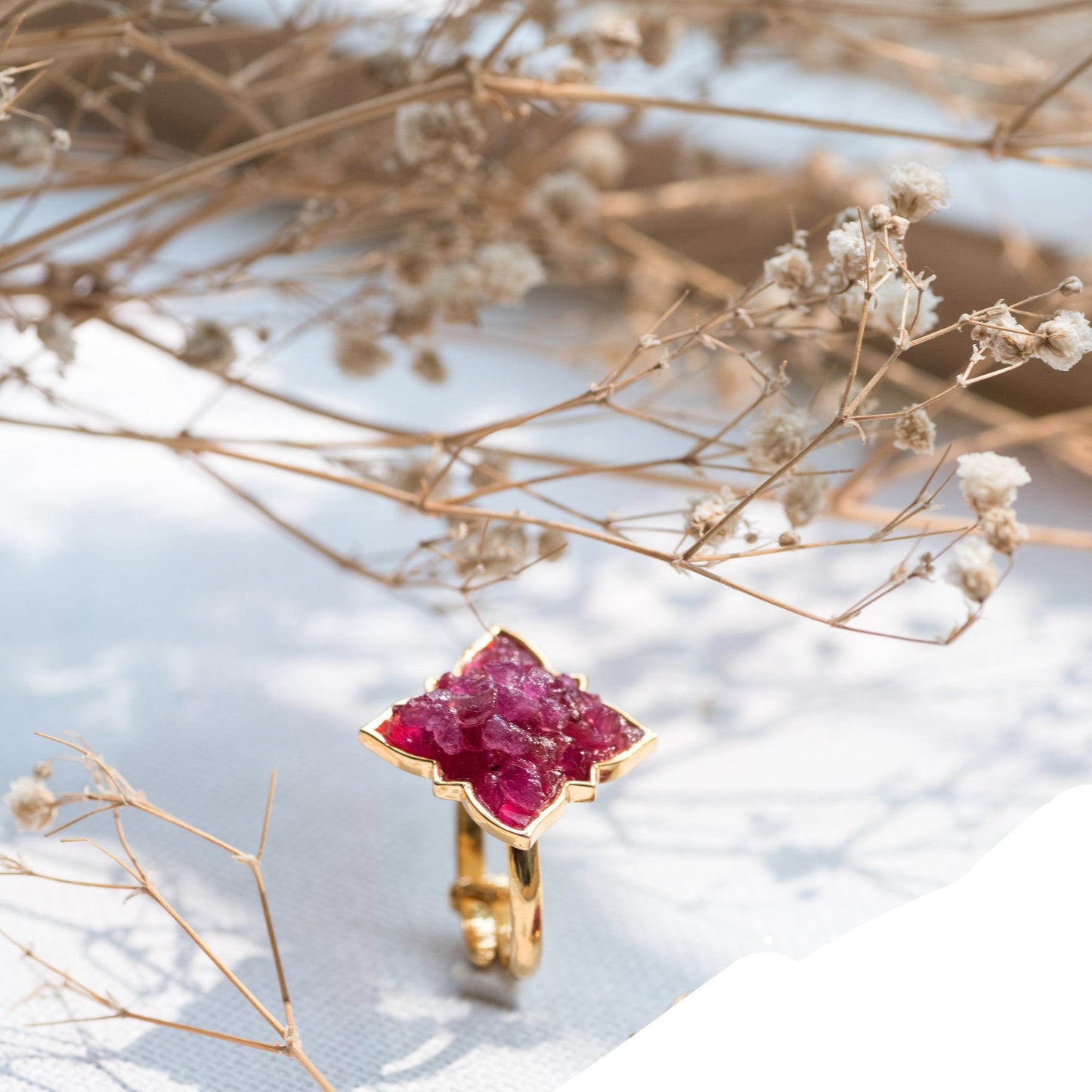 Designer Natural Ruby Ring