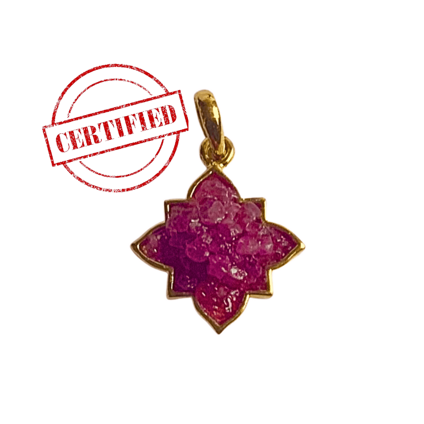 Natural Ruby Gemstone Pendant