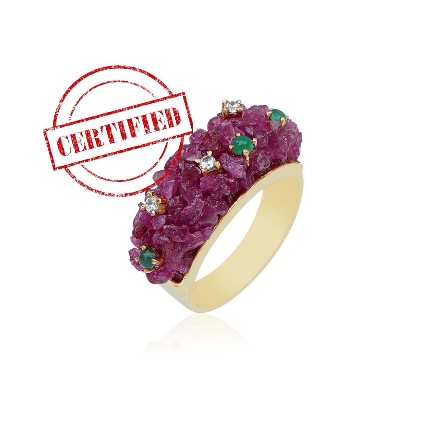 Bubble Ruby Ring