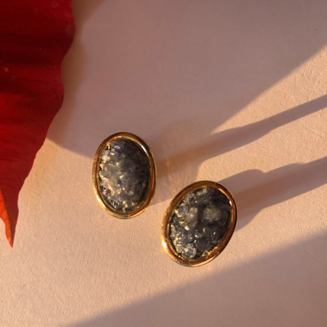 Natural Blue Sapphire Gem Cuff Links12