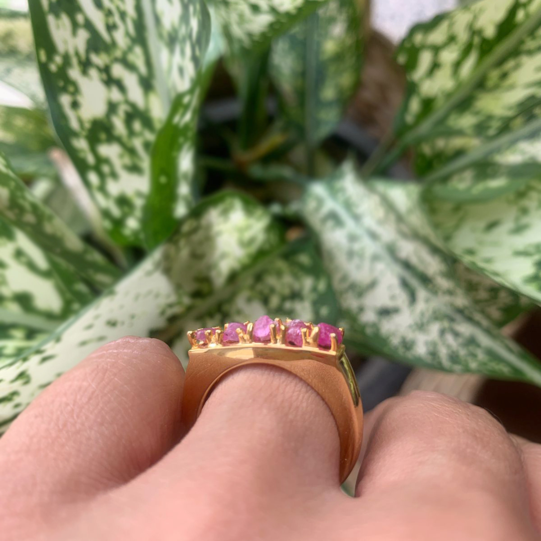 Natural Ruby Ring stackable