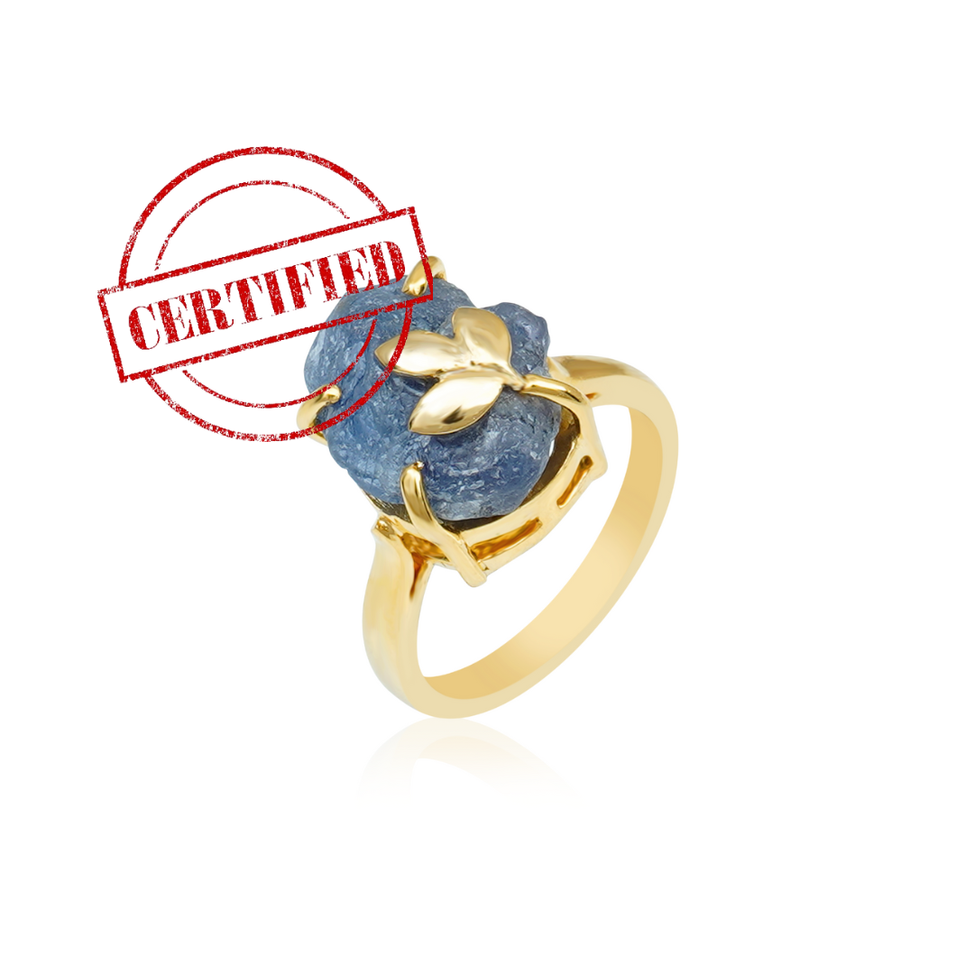 Neeli Natural Blue Sapphire Ring certified