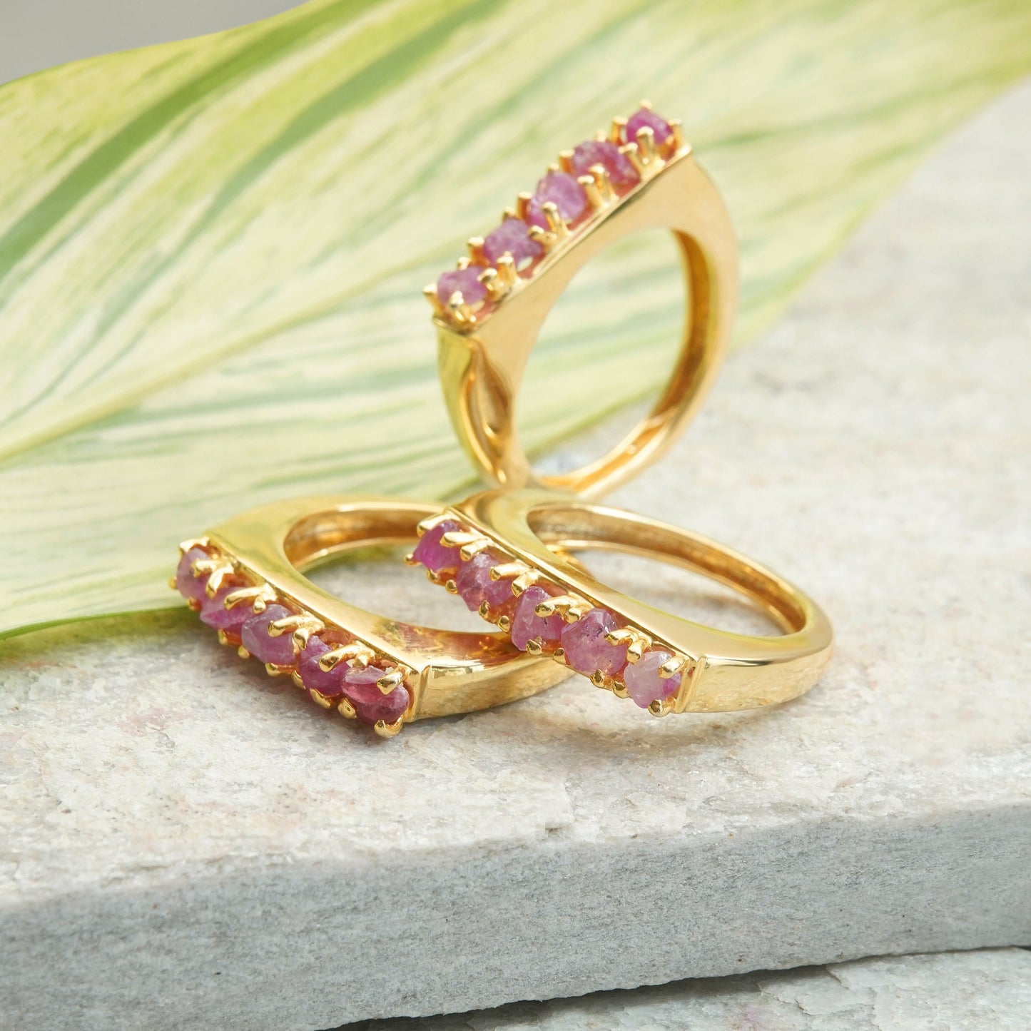 Natural Ruby Ring - stackable