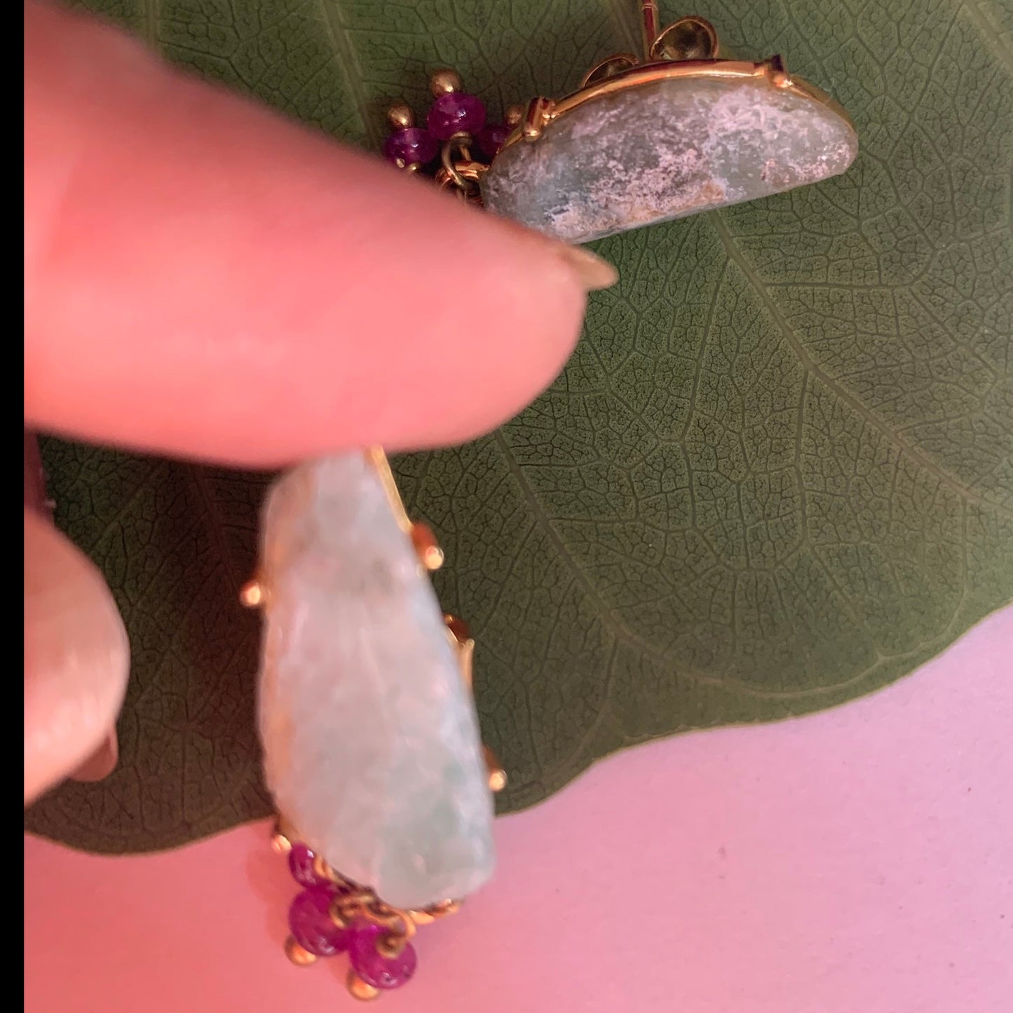 Unique Natural Emerald Earrings1
