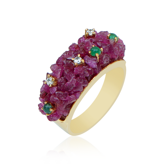 Bubble Ruby Ring